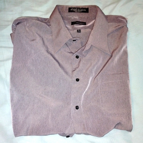 Hill & Archer Other - 🩶 NWOT Mens Hill & Archer Gray Silver Top Buttonup Size 2XL Church Office Bar